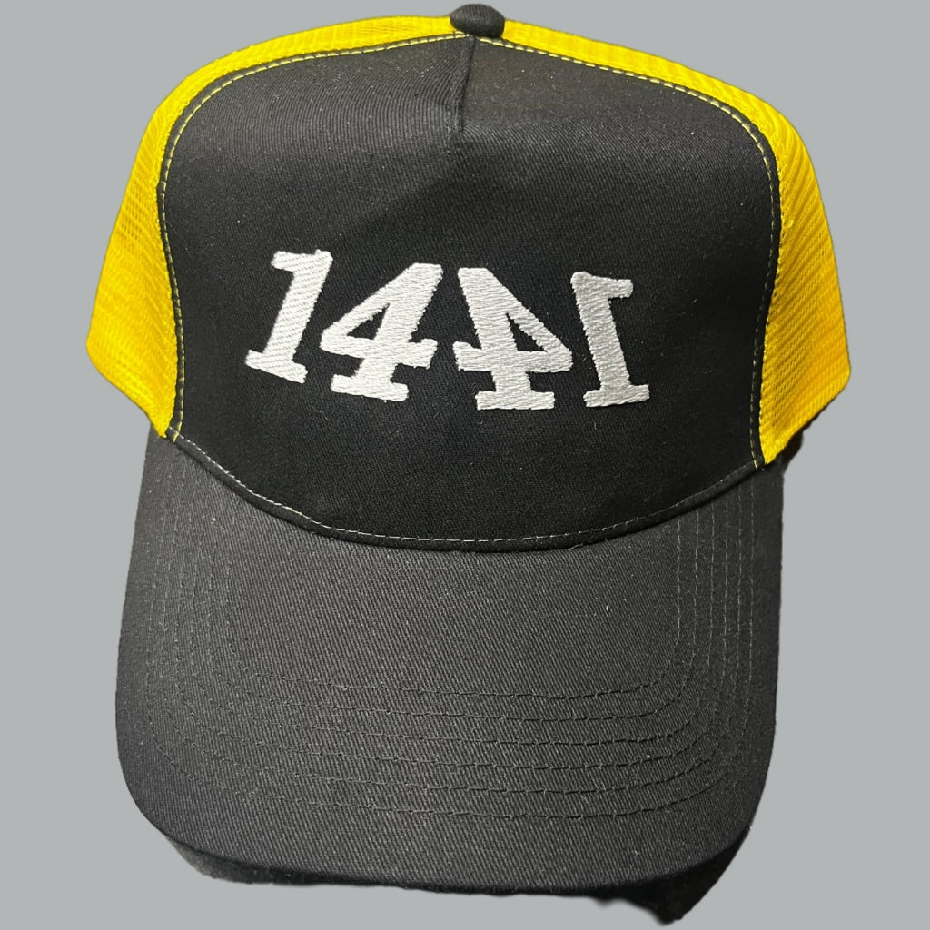 1441 Black and Yellow Trucker Hat