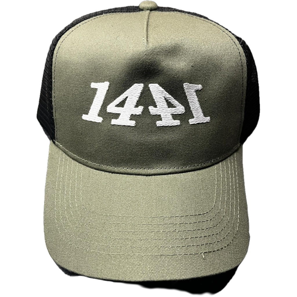 1441 Olive Green Trucker Hats