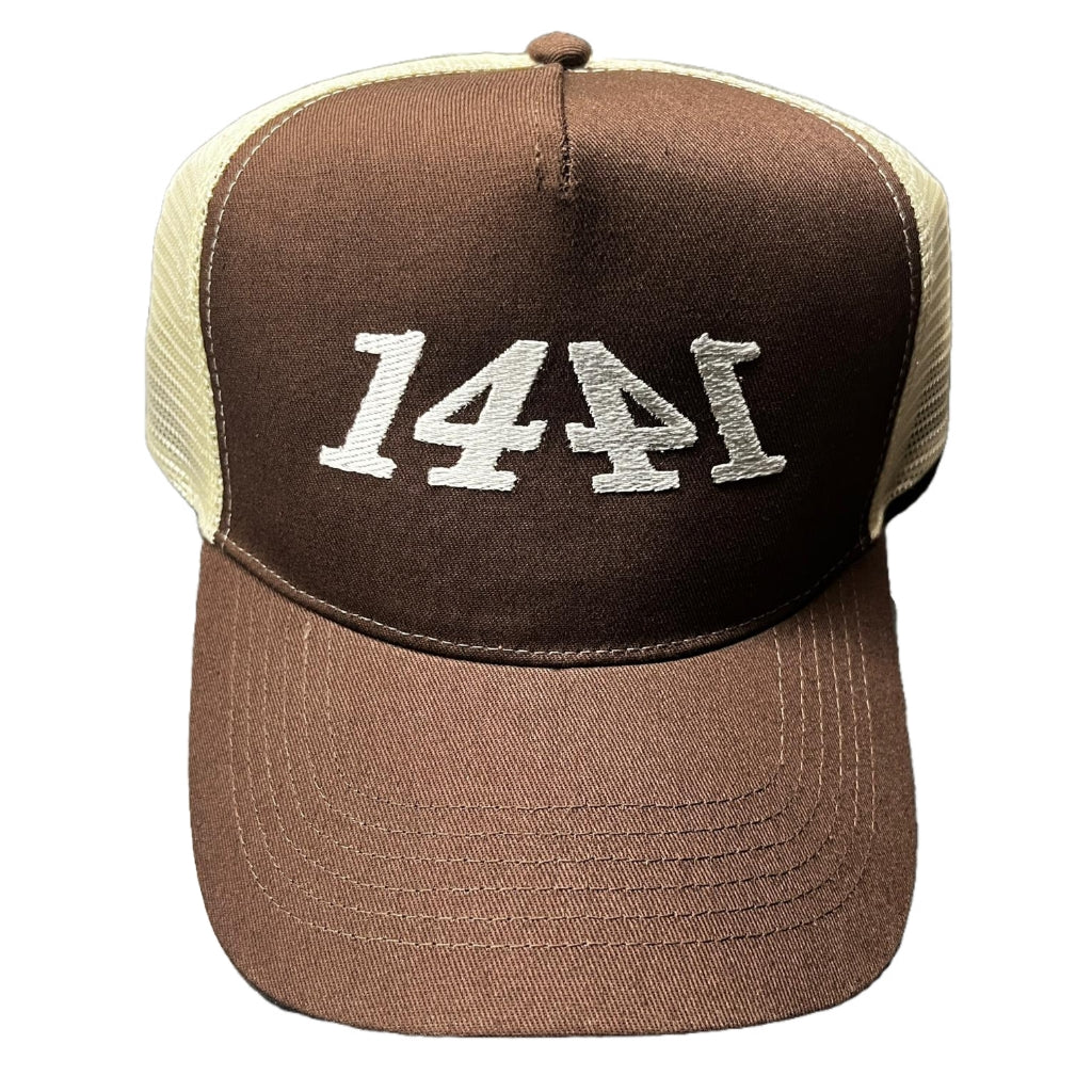 1441 Brown Trucker Hat