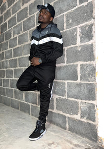Black Berland  Funnel Tracksuit