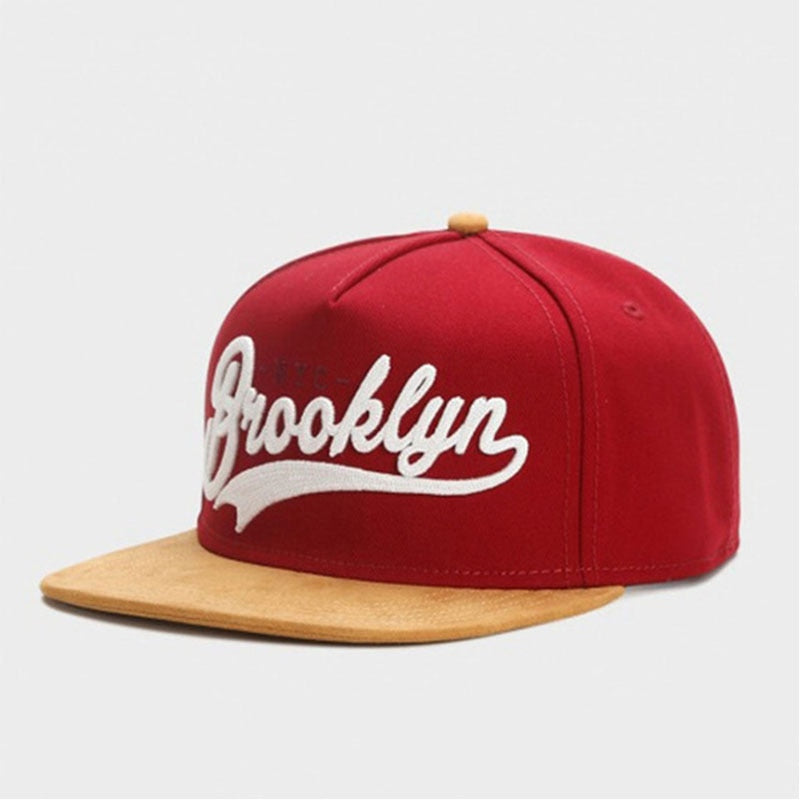 Burgundy Brooklyn Snapback Cap