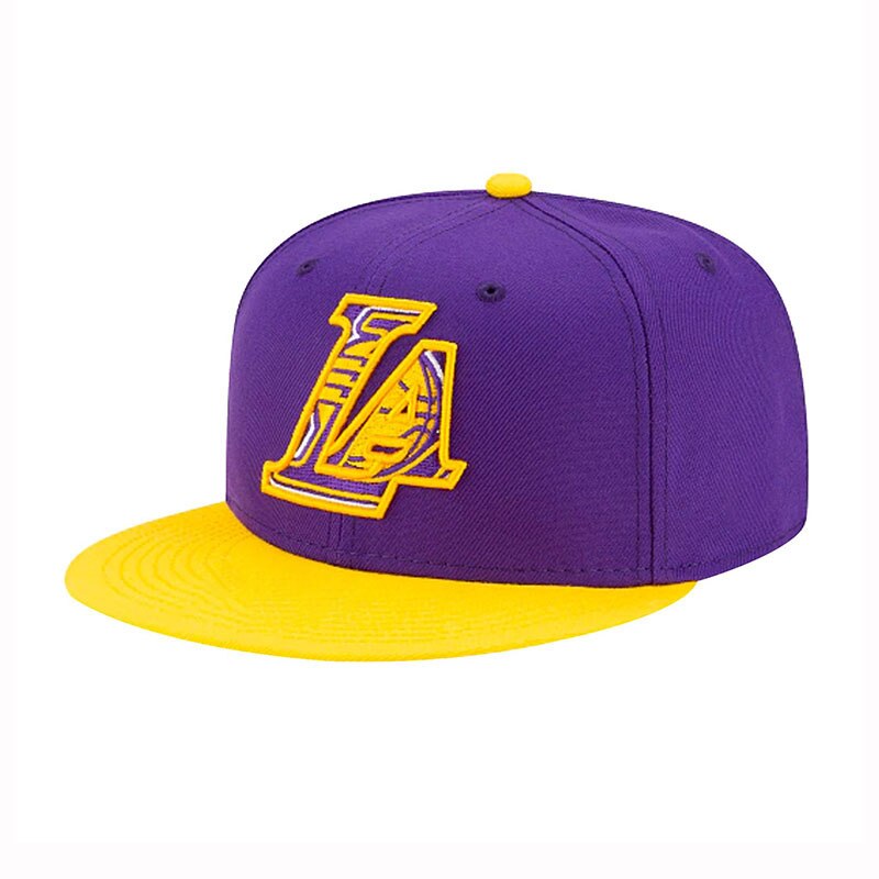 Purple LA Lakers Snapback Cap
