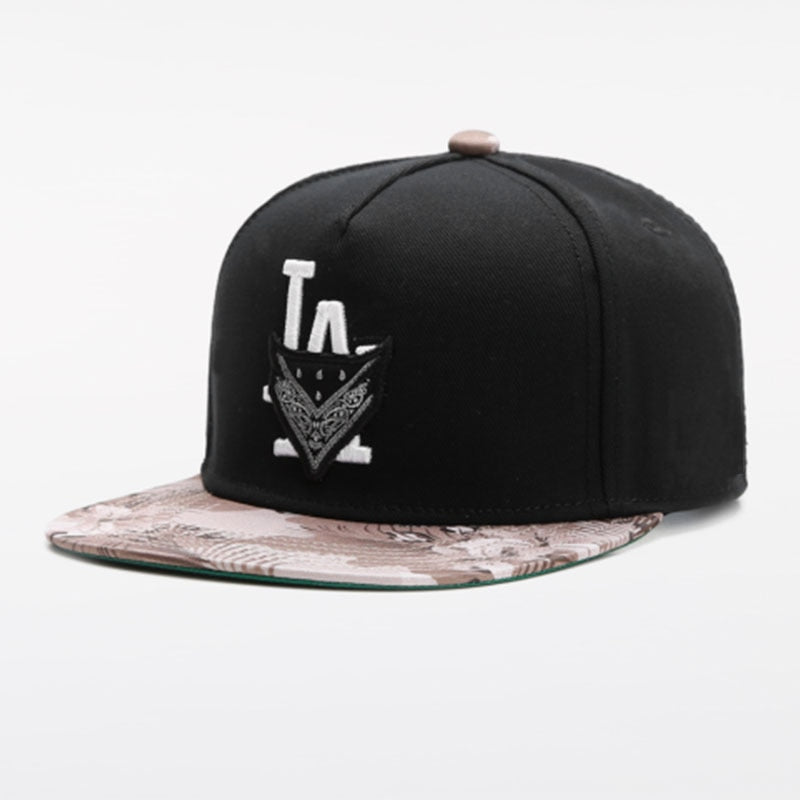 Black LA Bandanna Snapback Cap