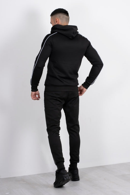 Black Velvet Stripe Tracksuit