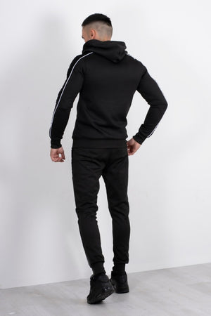 Black Velvet Stripe Tracksuit